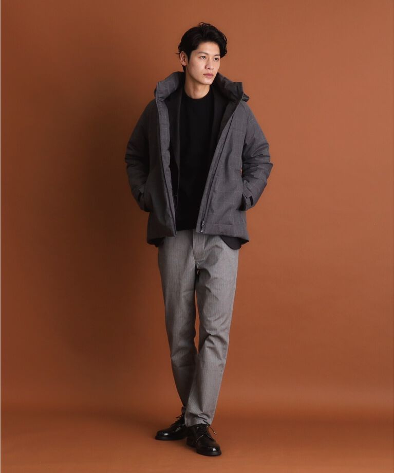 THE SHOP TK「SORONA中綿フードブルゾン 蓄熱／保温／洗える／防風／撥水／ビジネス対応可」|ダウン|