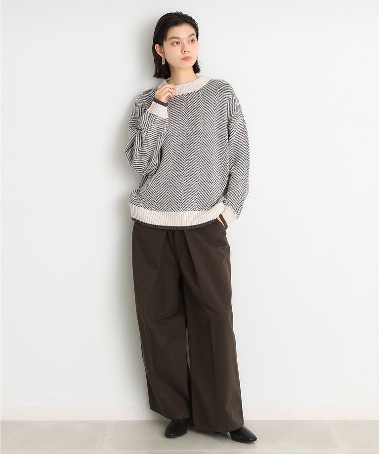 THE SHOP TK「ラメヘリンボーンニット【洗濯機OK】」|ニット・セーター|
