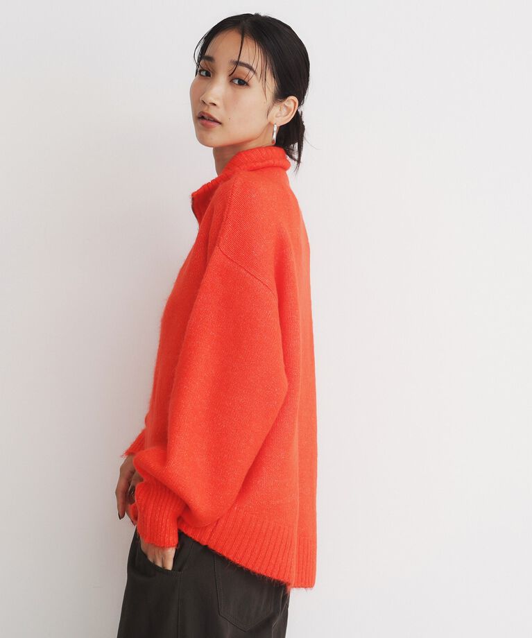 THE SHOP TK「ハーフジップリラックスニット」|ニット・セーター|