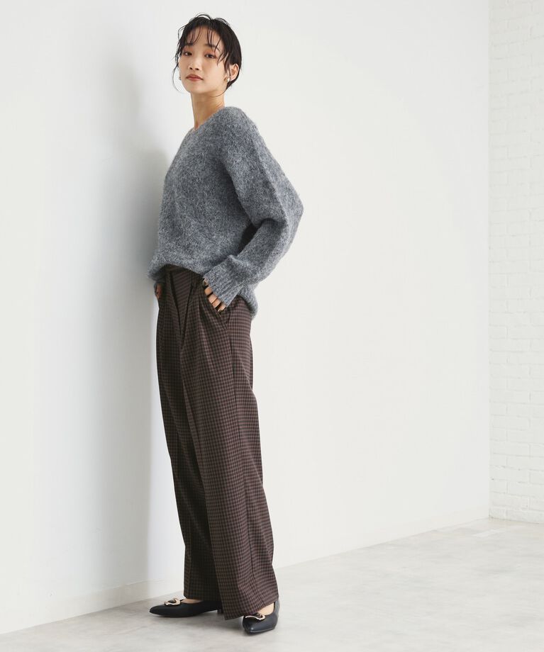 THE SHOP TK「【洗えるパンツ】裏起毛タックワイド」|その他|