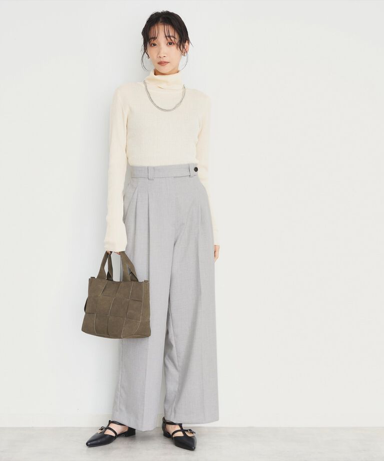 THE SHOP TK「【洗えるパンツ】裏起毛タックワイド」|その他|