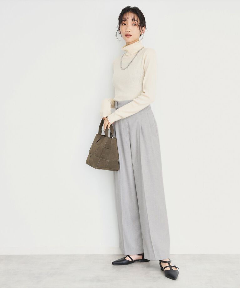 THE SHOP TK「【洗えるパンツ】裏起毛タックワイド」|その他|