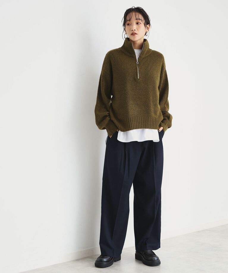 THE SHOP TK「【洗えるパンツ】裏起毛タックワイド」|その他|