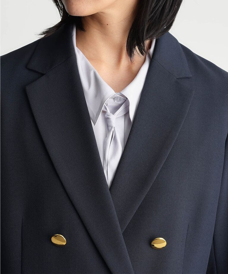THE SHOP TK「【ONOFF活躍／セレモニー／通勤】CAVIAN Wブレストジャケット／洗える」|テーラードジャケット|