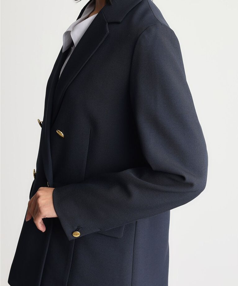 THE SHOP TK「【ONOFF活躍／セレモニー／通勤】CAVIAN Wブレストジャケット／洗える」|テーラードジャケット|