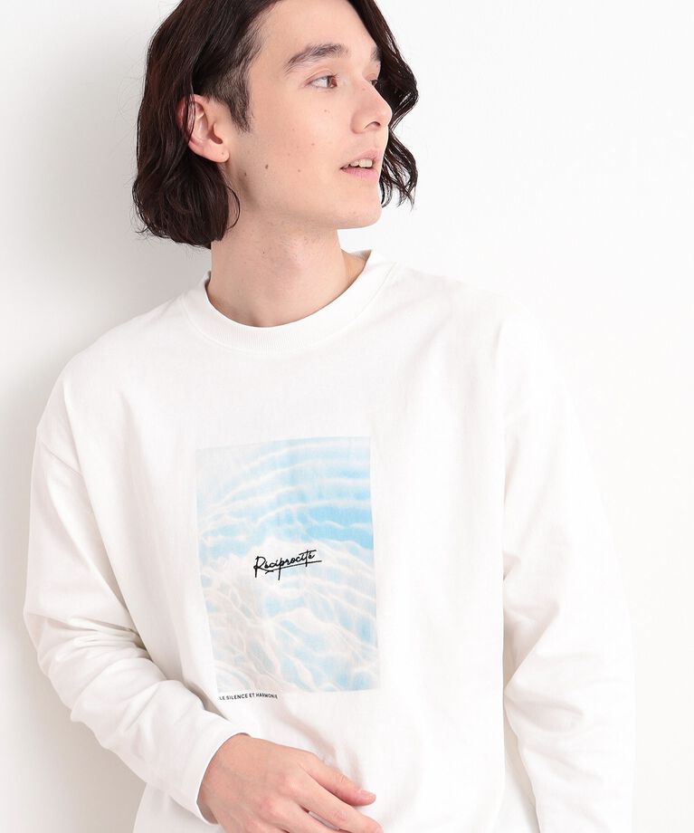 THE SHOP TK「オーガニックコットンフォトプリントTシャツ」|Tシャツ・カットソー|オフホワイト(003