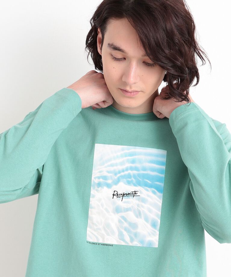 THE SHOP TK「オーガニックコットンフォトプリントTシャツ」|Tシャツ・カットソー|ミントグリーン(02