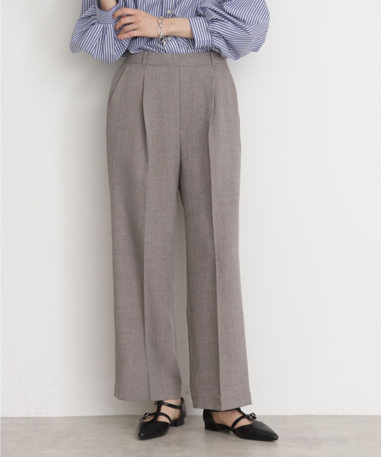THE SHOP TK「【CAVIAN】ベーシックワイドパンツ/洗濯機OK」|その他|チャコールグレー(0