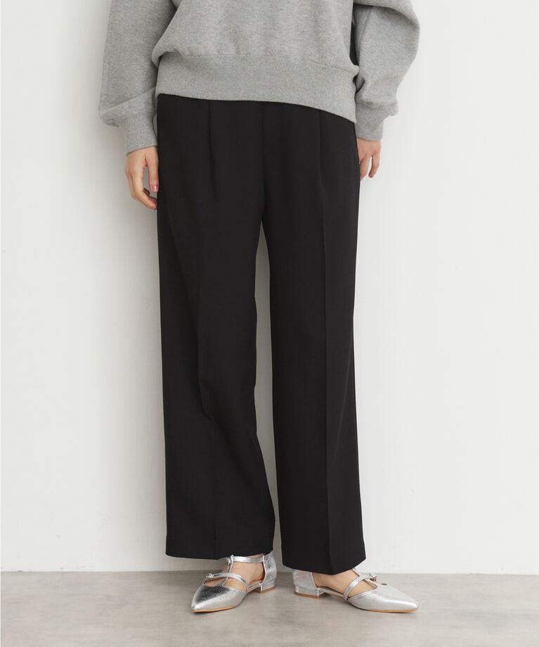 THE SHOP TK「【CAVIAN】ベーシックワイドパンツ/洗濯機OK」|その他|ブラック(019)