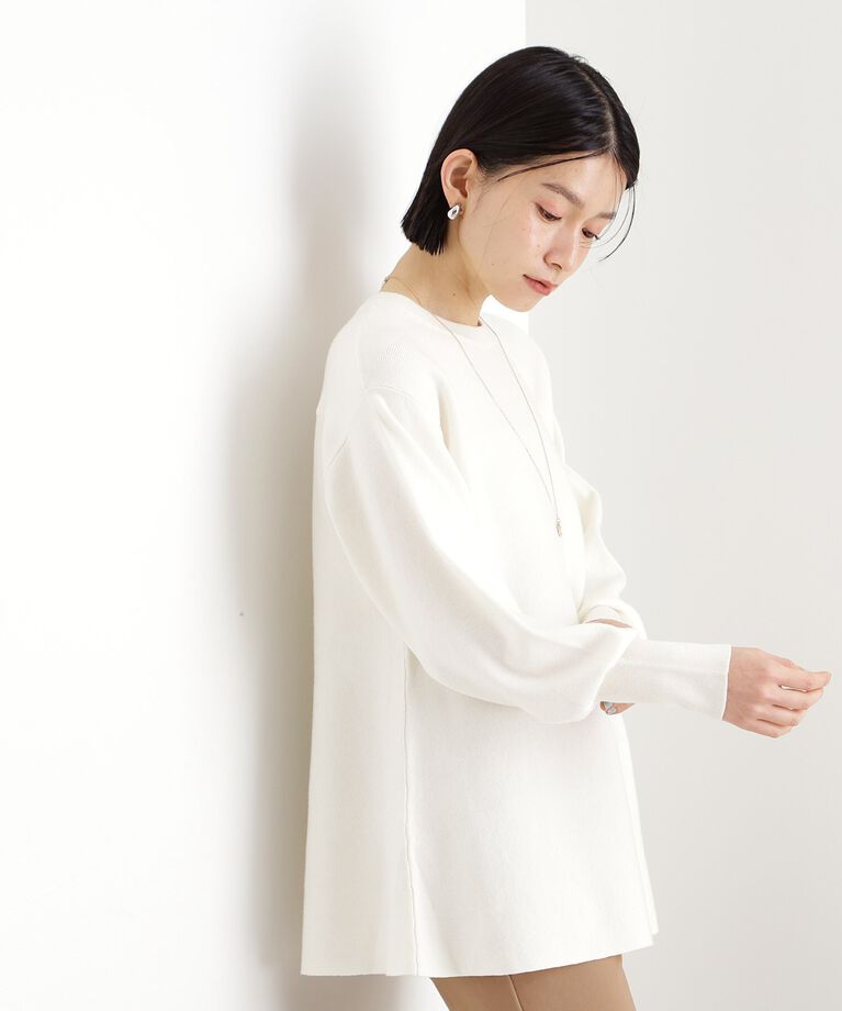 THE SHOP TK「【体形カバー】総針ペプラムニット/洗える」|ニット・セーター|