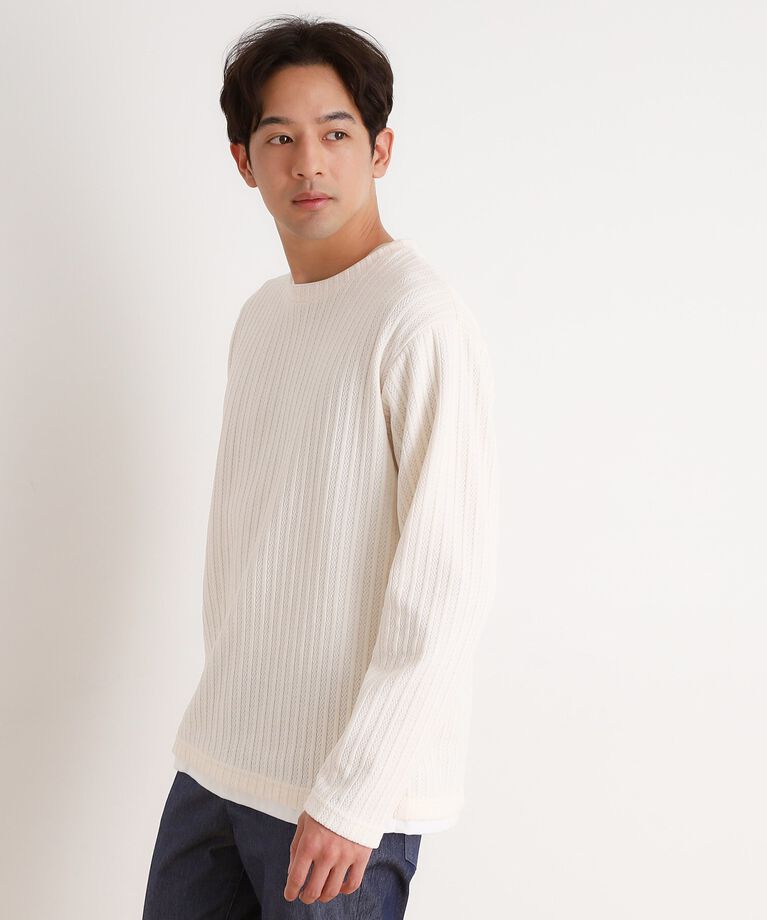 THE SHOP TK「シェニールケーブルプルオーバー 新色追加」|Tシャツ・カットソー|