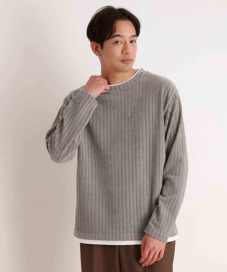 THE SHOP TK「シェニールケーブルプルオーバー 新色追加」|Tシャツ・カットソー|
