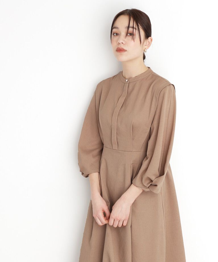 THE SHOP TK「麻調メッシュワンピース【洗える】」|ワンピース|