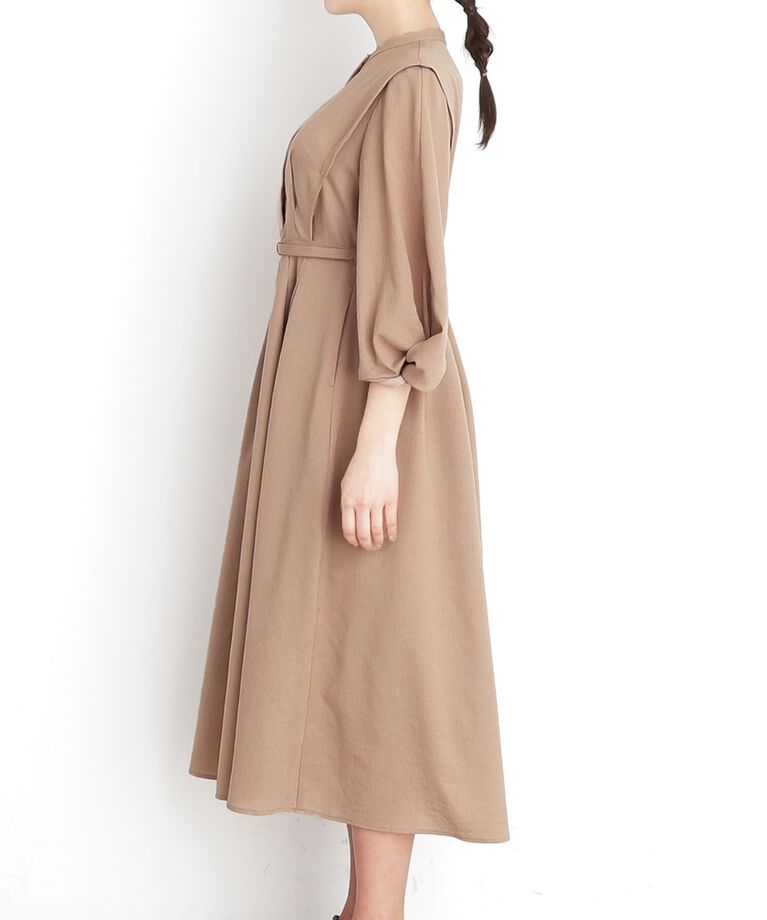 THE SHOP TK「麻調メッシュワンピース【洗える】」|ワンピース|