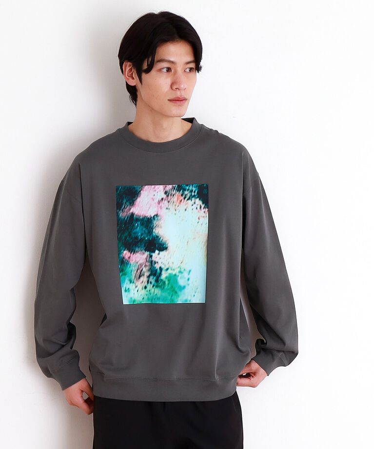 THE SHOP TK「プリントリブ長袖Tシャツ」|Tシャツ・カットソー|