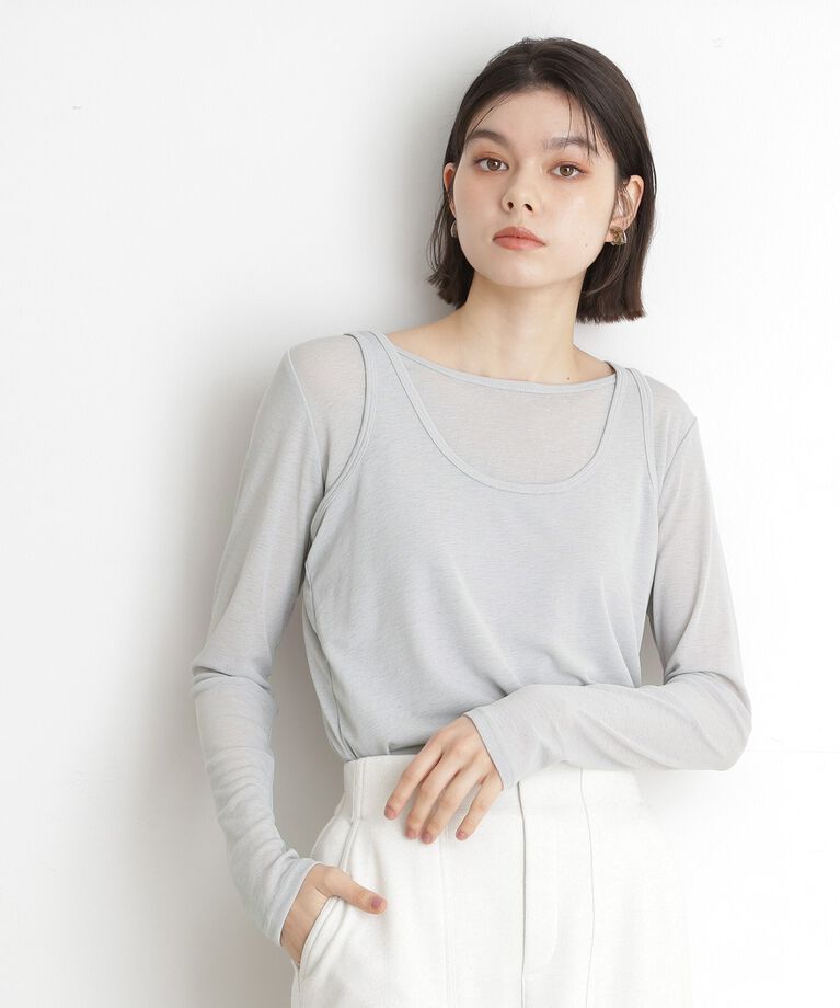 THE SHOP TK「シアーフライスレイヤード　【セットアイテム】」|Tシャツ・カットソー|