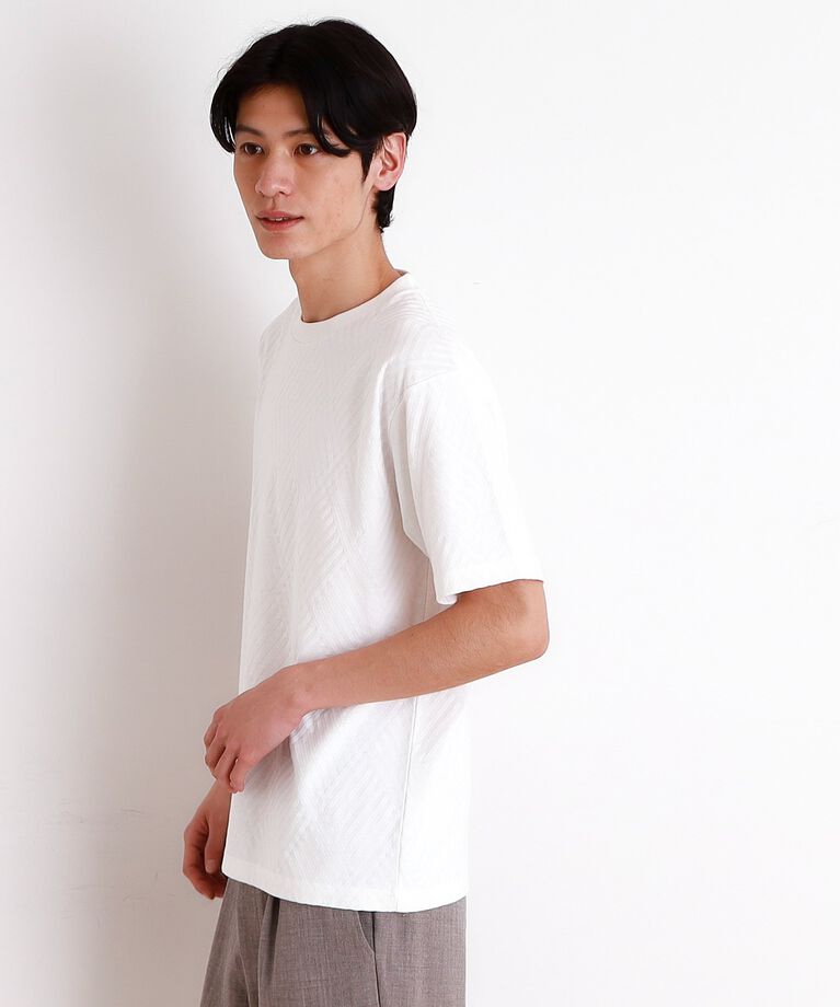 THE SHOP TK「リンクスジャカード半袖Ｔシャツ」|Tシャツ・カットソー|