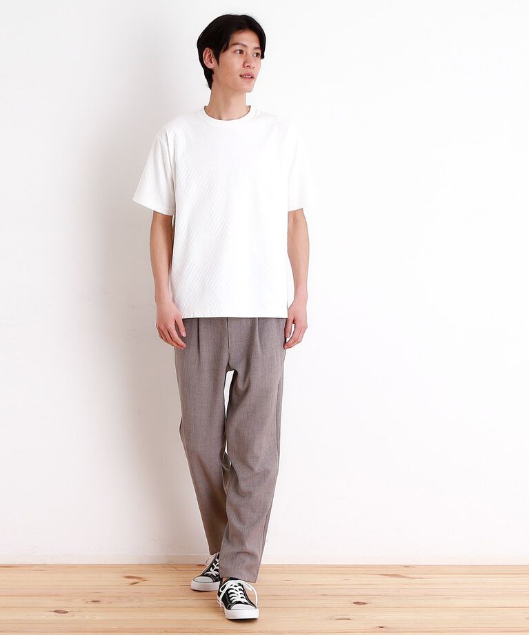 THE SHOP TK「リンクスジャカード半袖Ｔシャツ」|Tシャツ・カットソー|