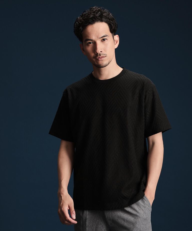 THE SHOP TK「リンクスジャカード半袖Ｔシャツ」|Tシャツ・カットソー|