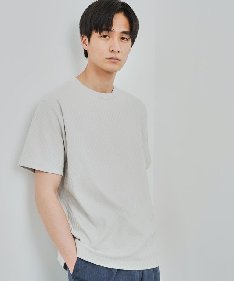 THE SHOP TK「リンクスジャカード半袖Ｔシャツ」|Tシャツ・カットソー|