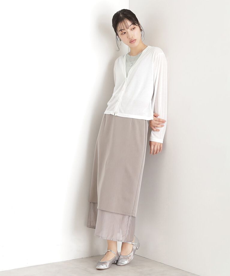 THE SHOP TK「【宮城舞さん着用】シアーカーデ＆タンクトップ/セットアイテム/洗える」|その他|