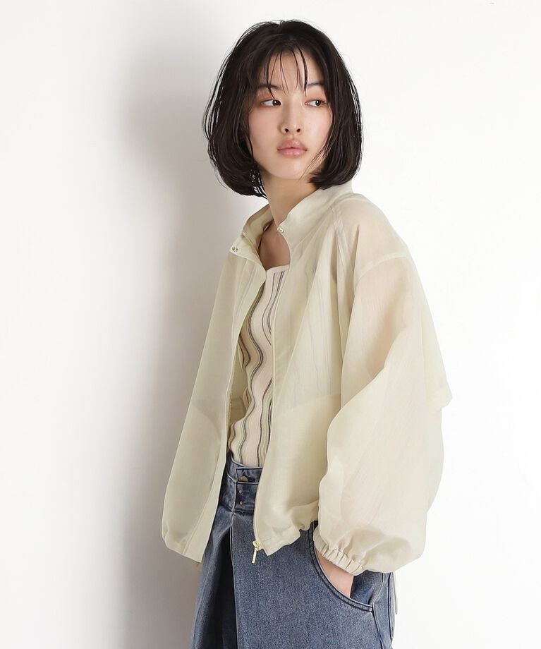 THE SHOP TK「シアースタンドカラーブルゾン【洗える】」|ブルゾン・スタジャン|