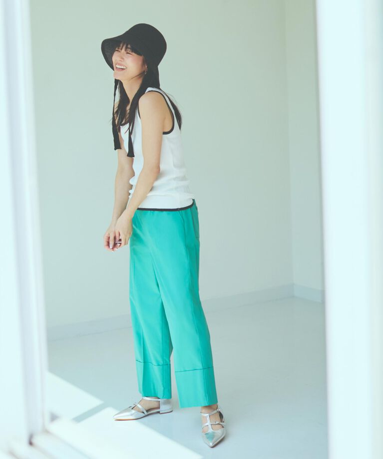 THE SHOP TK「【近藤千尋さん&宮城舞さん着用】麻混ワイドパンツ/洗える」|その他|