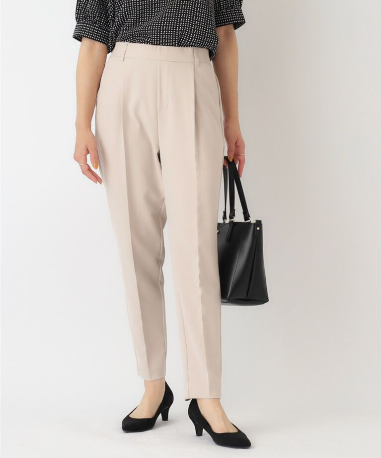 SHOO･LA･RUE「【S-3L/洗える/通勤/セレモニーにも】ダブルクロス プルオンテーパードパンツ【CIRCRIC】」|その他|
