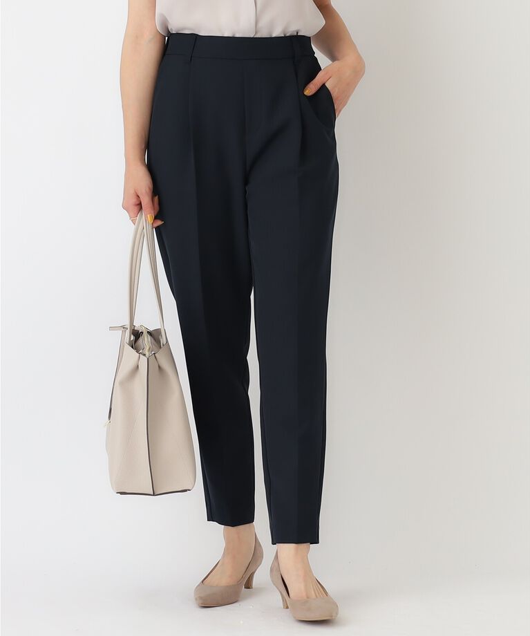 SHOO･LA･RUE「【S-3L/洗える/通勤/セレモニーにも】ダブルクロス プルオンテーパードパンツ【CIRCRIC】」|その他|