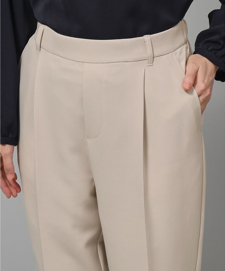 SHOO･LA･RUE「【S-3L/洗える/通勤/セレモニーにも】ダブルクロス プルオンテーパードパンツ【CIRCRIC】」|その他|