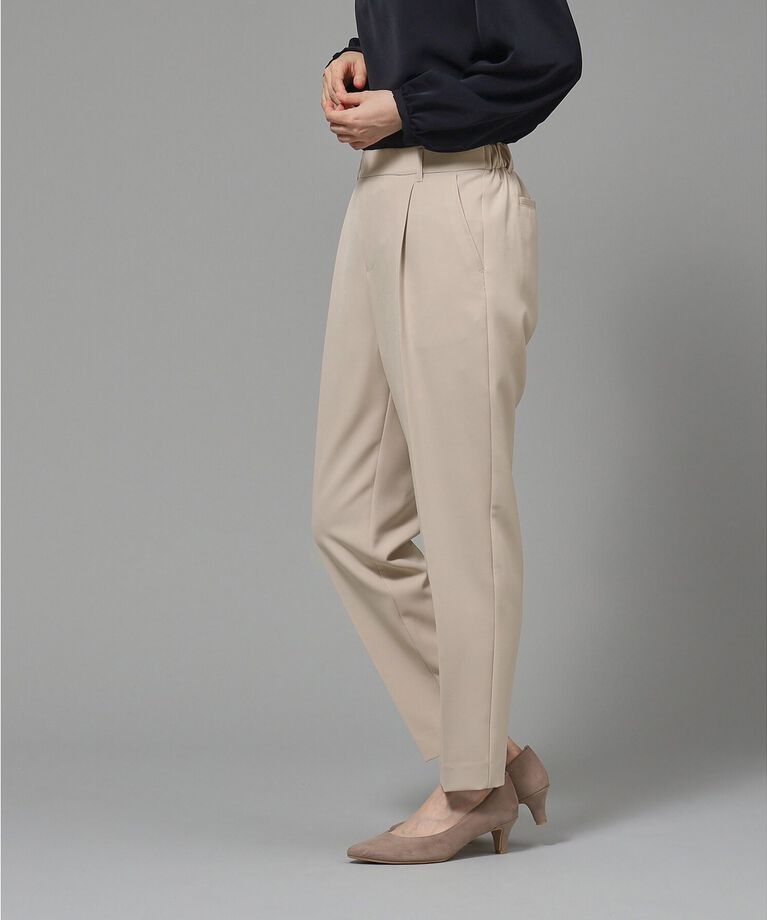 SHOO･LA･RUE「【S-3L/洗える/通勤/セレモニーにも】ダブルクロス プルオンテーパードパンツ【CIRCRIC】」|その他|