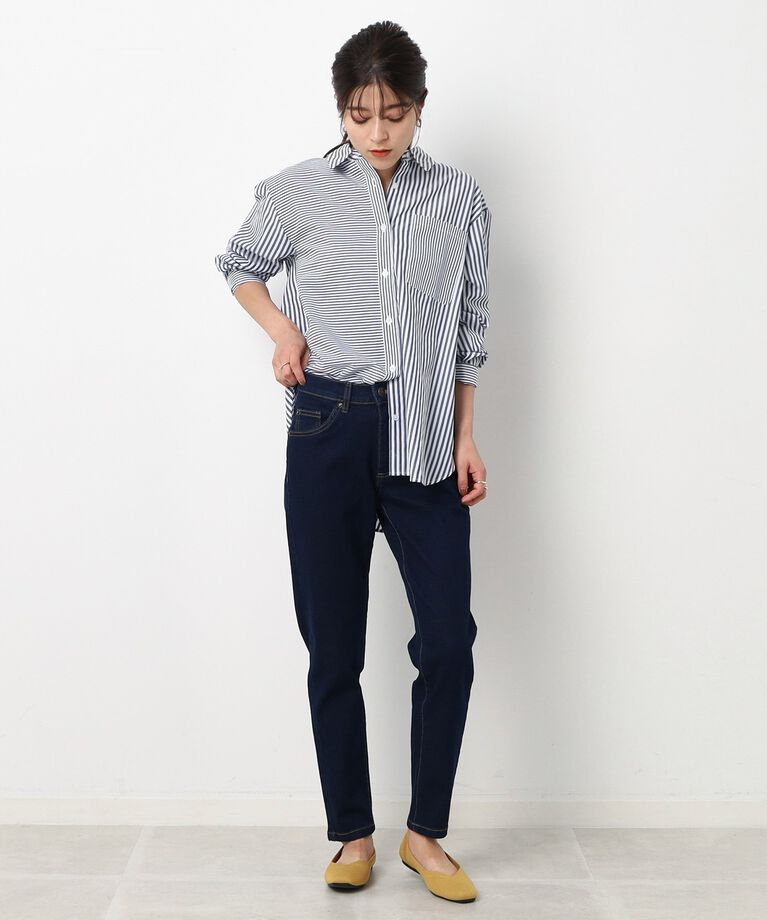 SHOO･LA･RUE「のびのびストレッチ デニムスキニーパンツ」|デニム|