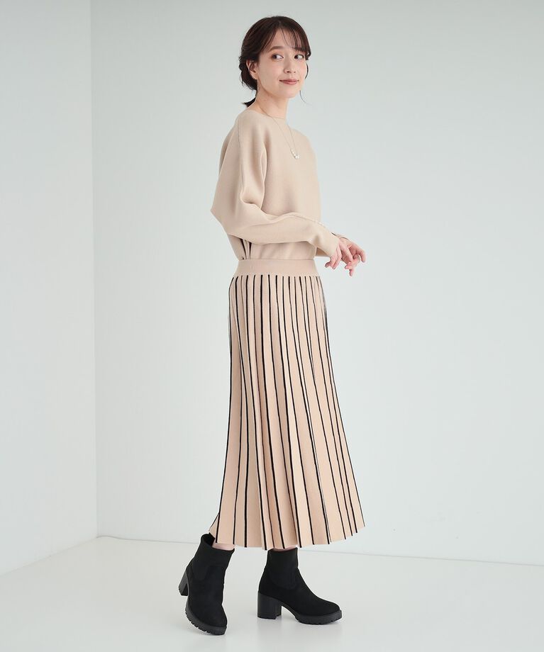 SHOO･LA･RUE「歩きやすさと美脚を叶える　ヒールアップはきぐちニットブーツ」|ショートブーツ|