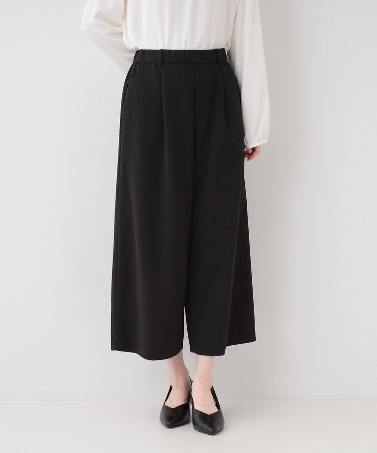 SHOO･LA･RUE「【洗える/S-3L/セットアップ可】セレモニーからデイリーに カットジョーゼット ワイドパンツ」|その他|