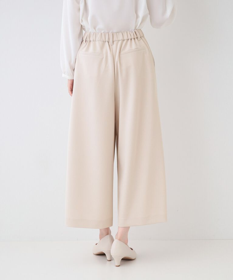 SHOO･LA･RUE「【洗える/S-3L/セットアップ可】セレモニーからデイリーに カットジョーゼット ワイドパンツ」|その他|