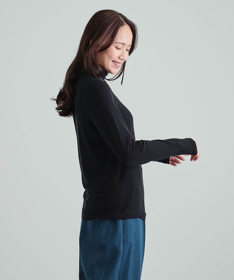 SHOO･LA･RUE「【S-LL/吸湿発熱】あったかインナータートル」|Tシャツ・カットソー|