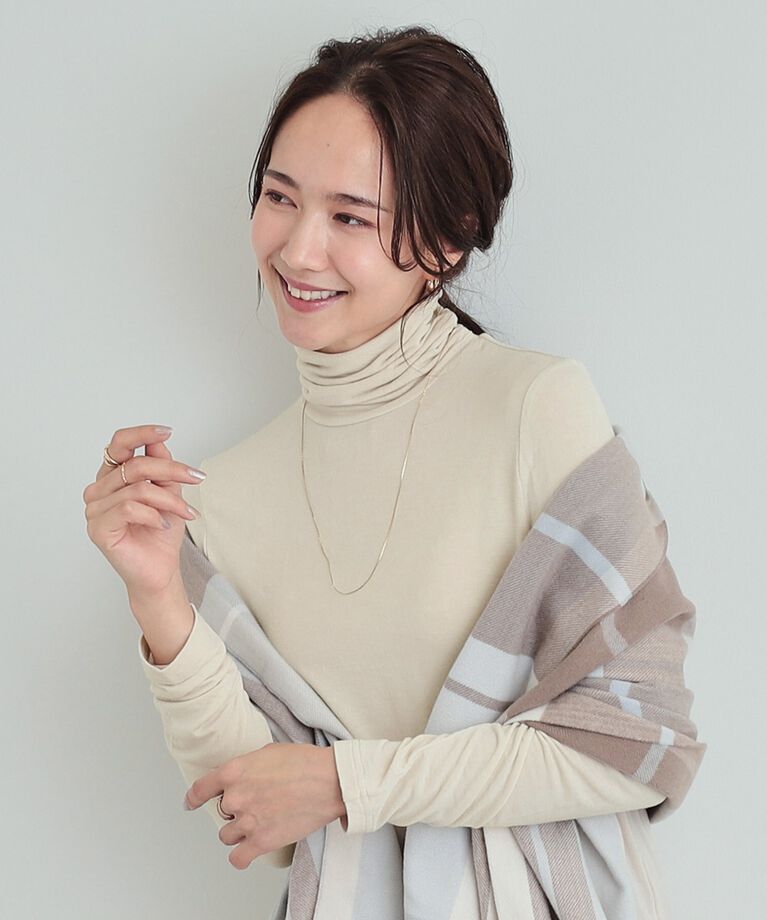 SHOO･LA･RUE「【S-LL/吸湿発熱】あったかインナータートル」|Tシャツ・カットソー|ｸﾞﾚｰｼﾞｭ(050)