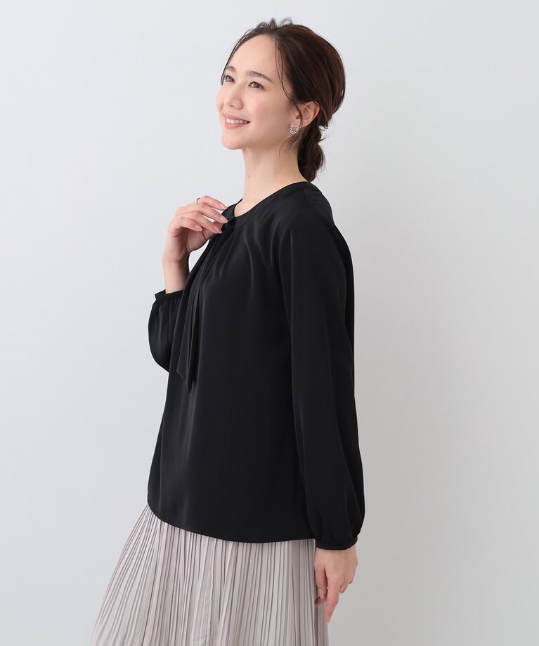 SHOO･LA･RUE「イージーケア ボウタイブラウス」|シャツ・ブラウス|