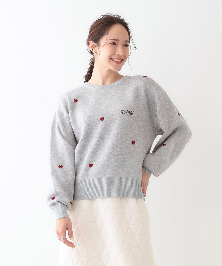 SHOO･LA･RUE「【S-LL】刺繍＆ジャカード 柄アソートニット」|ニット・セーター|