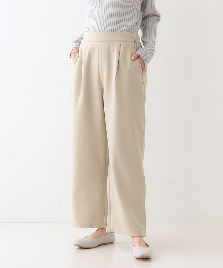 SHOO･LA･RUE「【洗える/S-LL】大人のきれいめスタイルに ワイドパンツ」|その他|