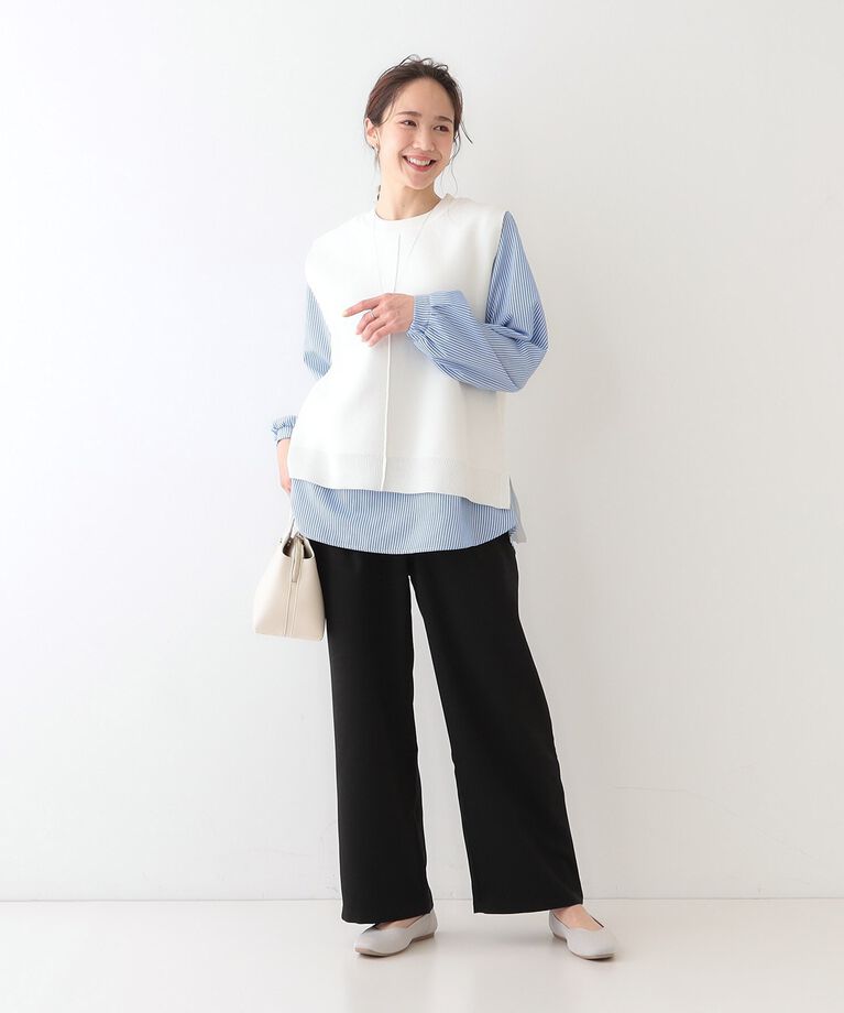 SHOO･LA･RUE「【洗える/S-LL】大人のきれいめスタイルに ワイドパンツ」|その他|