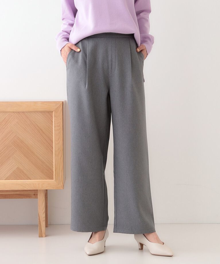 SHOO･LA･RUE「【洗える/S-LL】大人のきれいめスタイルに ワイドパンツ」|その他|
