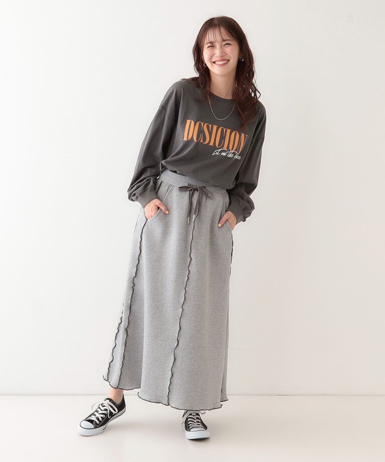 SHOO･LA･RUE「【洗える】1枚でもレイヤードでも 選べる5柄 BIGロンT」|Tシャツ・カットソー|