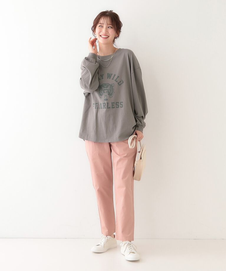 SHOO･LA･RUE「【洗える】1枚でもレイヤードでも 選べる5柄 BIGロンT」|Tシャツ・カットソー|