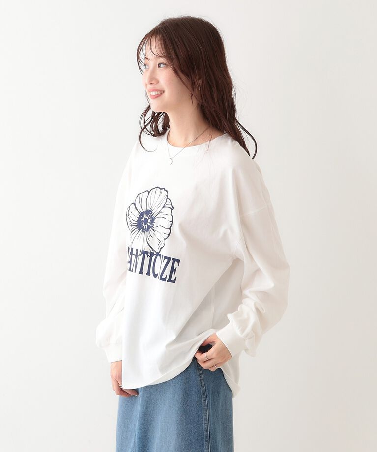 SHOO･LA･RUE「【洗える】1枚でもレイヤードでも 選べる5柄 BIGロンT」|Tシャツ・カットソー|