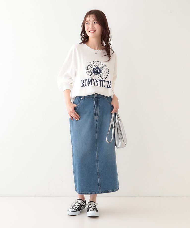 SHOO･LA･RUE「【洗える】1枚でもレイヤードでも 選べる5柄 BIGロンT」|Tシャツ・カットソー|