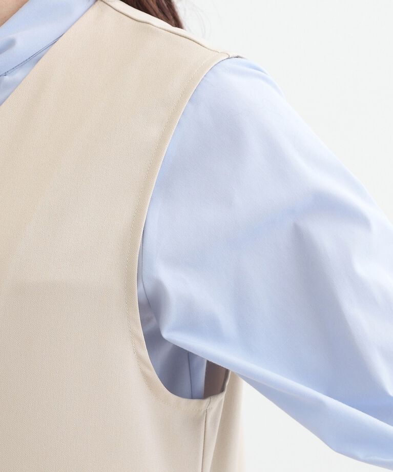 SHOO･LA･RUE「【S-LL/2WAY】ジャンドレにもなるロングジレ」|ベスト・ジレ|