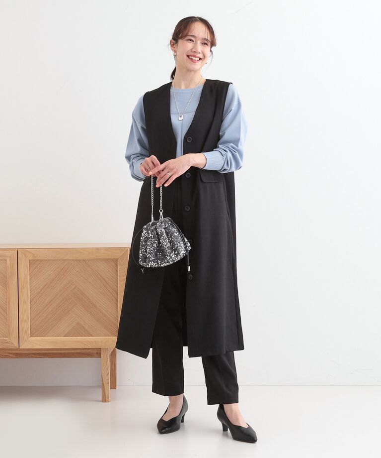 SHOO･LA･RUE「【S-LL/2WAY】ジャンドレにもなるロングジレ」|ベスト・ジレ|