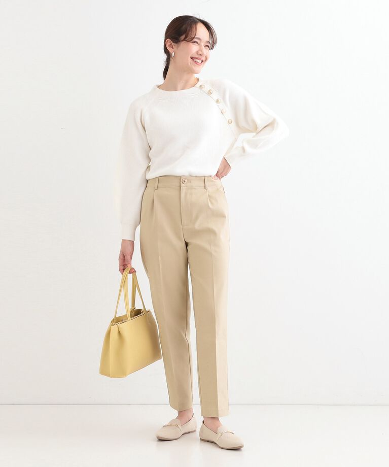 SHOO･LA･RUE「【洗える/SS-3L/美脚シルエット】ソフトスティックパンツ」|その他|