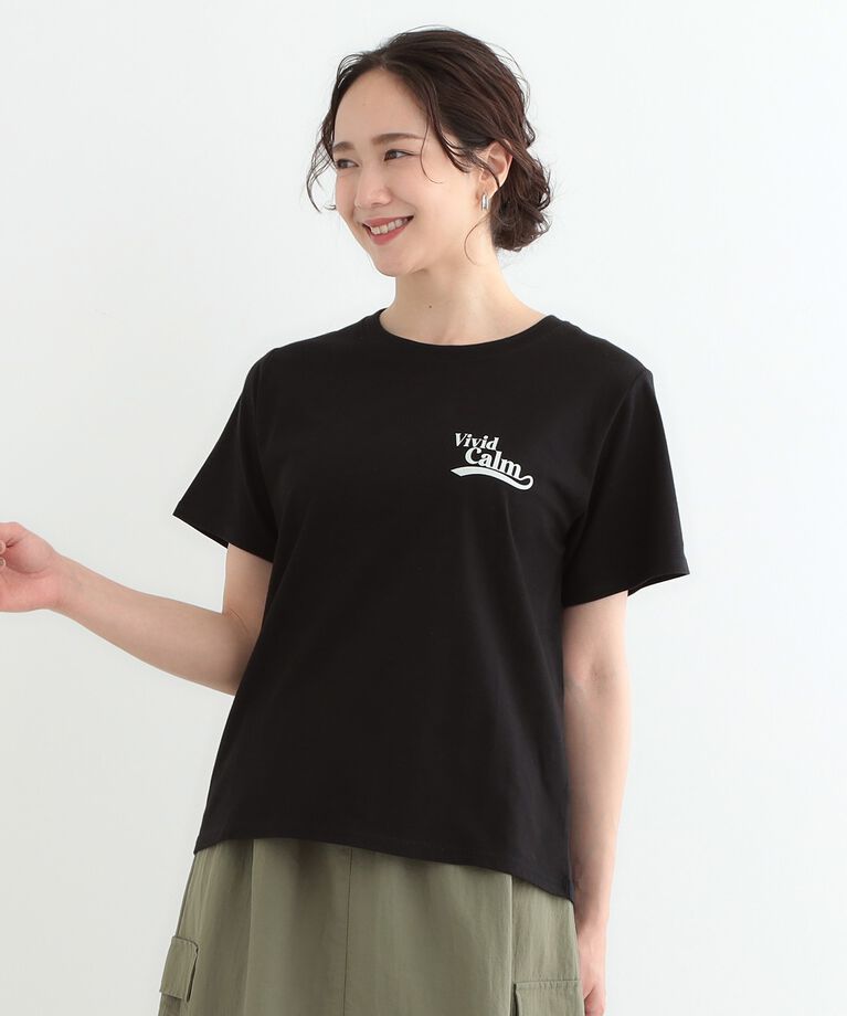 SHOO･LA･RUE「【洗える/S-LL】デイリーカジュアルに プリントアソート ベーシックTシャツ」|Tシャツ・カットソー|